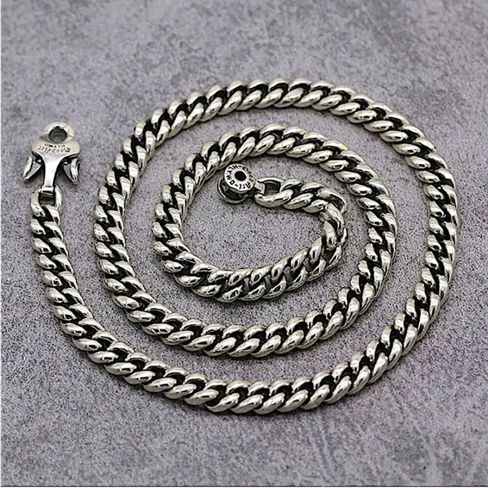 Stainless Steel  Cuban Luxury Necklace, Thick Chain Link, Unisex, Designer